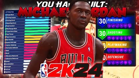 Nba 2k24 Rookie Michael Jordan Build Domiant 2 Way Slashing Sg W 91 Steal And 94 Dunk