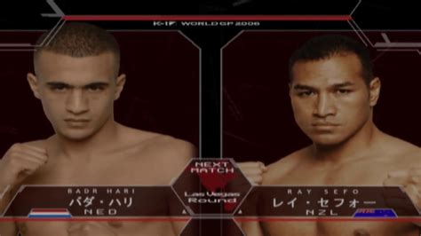 K1 World Gp 2006 K1 Tournament I Badr Hari 1920 Vs Ray Sefo