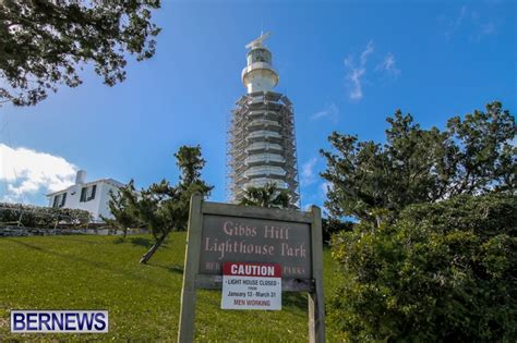 Photos Gibbs Hill Lighthouse Repairs Underway Bernews