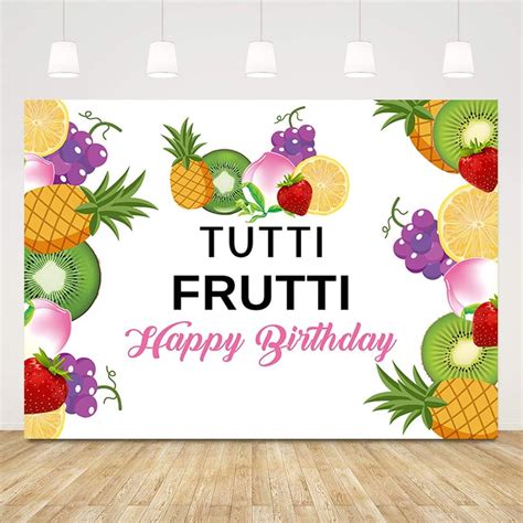 Twotti Frutti Backdrop Happy Birthday Summber Sweet Fruit Background