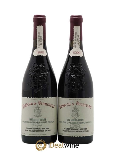 Acheter Châteauneuf du Pape Château de Beaucastel Famille Perrin 1999