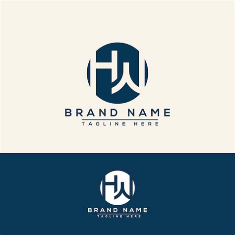 Wh Logo Design Vorlage Vektorgrafik Branding Element Premium Vektor