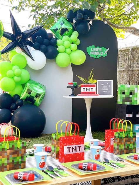 Minecraft Themed 5th Birthday Party With Printables Artofit