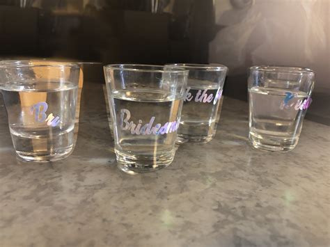 Personalized shot glasses