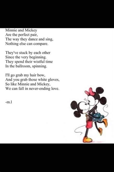 Minnie And Mickey Poem Minnie Cute Stories Mickey