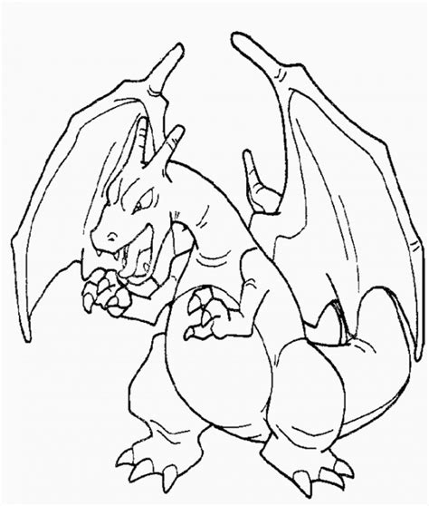 Coloriage Pok Mon M Ga Dracaufeu X Ex