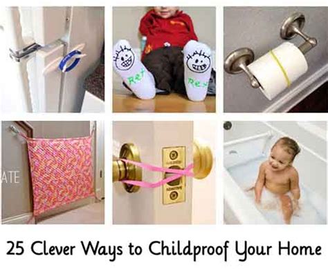 clever ways  childproof  home