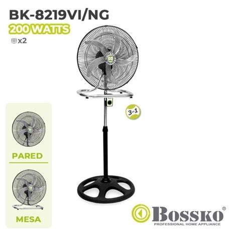 Ripley VENTILADOR DE 5 ASPAS 3 EN1 DE 18 200W BOSSKO BK 8219VI NG