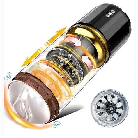 Automatic Male Masturbator Male Sex Toy For Men With 5 Thrusting 5 Rotating 10 Vibrating