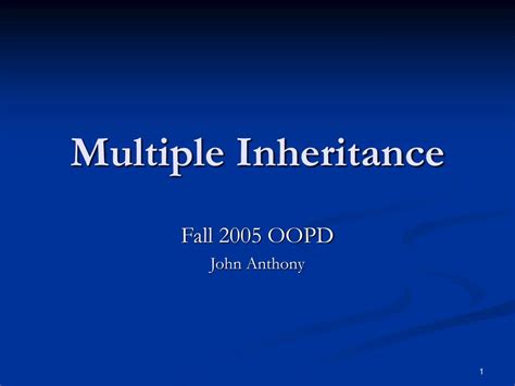 Ppt Multiple Inheritance Powerpoint Presentation Free Download Id