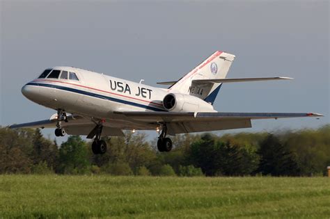 N Aa Usa Jet Dassault Falcon D At Kcle Usa Jet Falcon Flickr