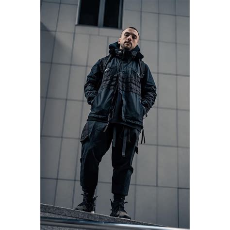 Techwear | Street goth, Winter jackets, Men casual