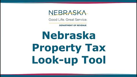 Nebraska Property Tax Look Up Tool For Tax Year 2022 Youtube