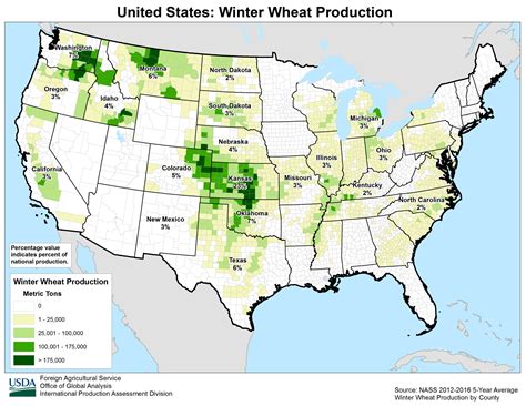 Agriculture Map Of USA | Printable Map Of USA