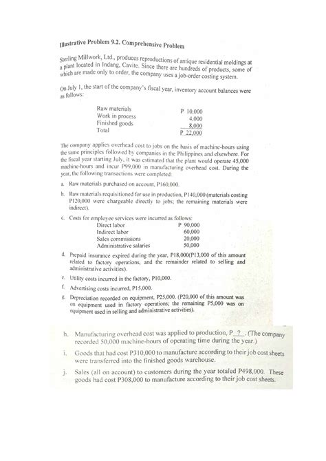 Cost Accounting Journal Entries Answer A Raw Materials