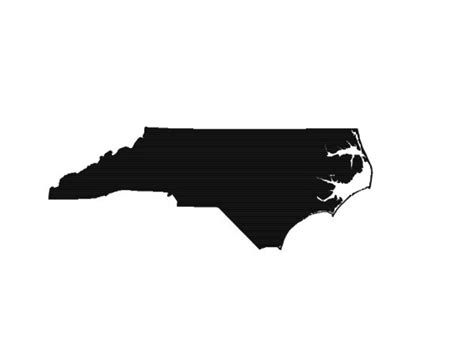 North Carolina Outline SVG File - Etsy