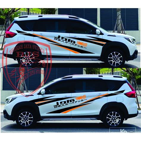 Jual New Cutting Sticker Stiker Mobil Suzuki Xl Ertiga Sticker Mobil