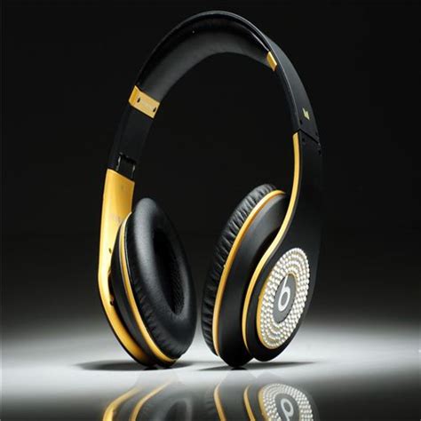 Beats Studio Headphones Black Yellow With Diamond Edition