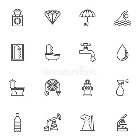 Miscellaneous Icons Set Stock Vector Illustration Of Collection