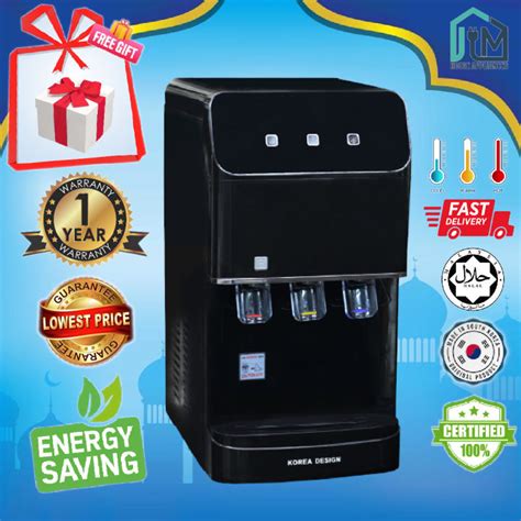 ALKALINE WATER DISPENSER HOT COLD NORMAL HALAL WATER FILTER KOREA SJT CERT ALKALI PENAPIS AIR