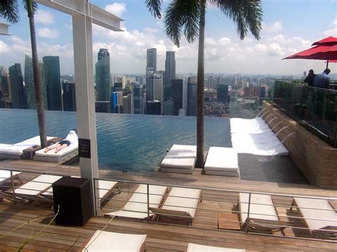 Infinity Pool On Top Of Marina Bay Hotel Singapore Marina Bay Hotel