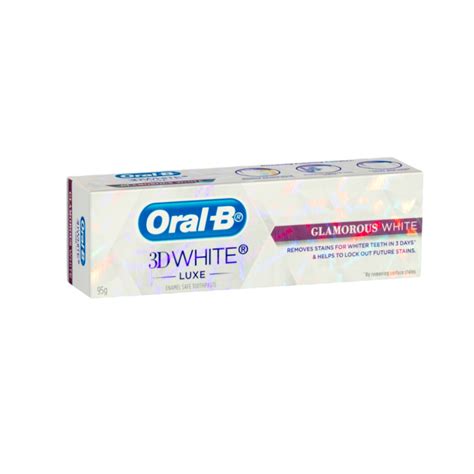 Oral-B 3D White Luxe Glamorous White Toothpaste 95g – Shopifull