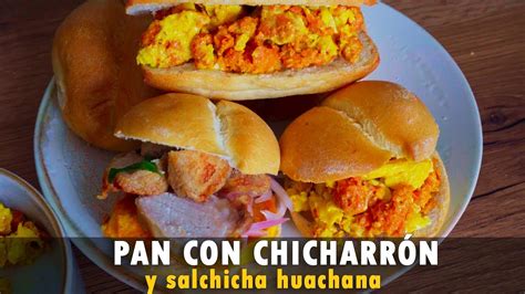 PASO A PASO PAN CON CHICHARRÓN en freidora de aire y salchicha