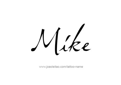 Mike Name Tattoo Designs