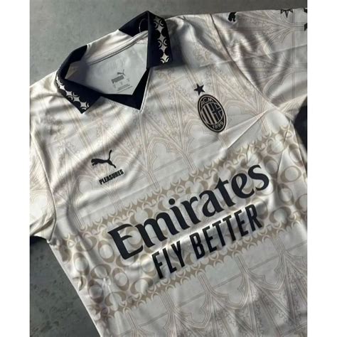 Jual Jersey Bola Ac Milan 4th Cream Musim 2023 2024 Import Terbaru