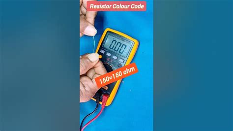 Resistor Color Code 🔌150 Ohm Resistance Colour Electronics Colourcode Resistance Youtube