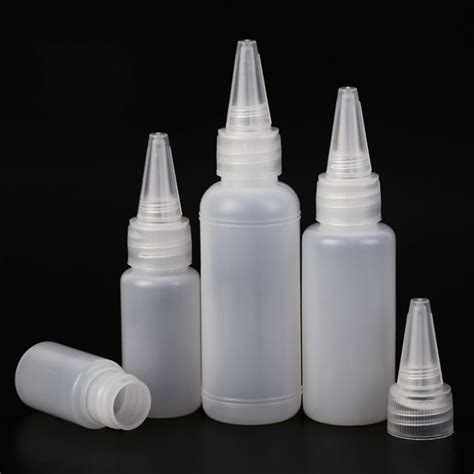 10ml 30ml 50ml Empty Plastic Glue Bottles Food Grade HDPE Dropper