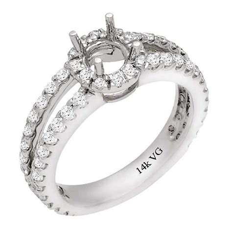 Barry Hyatt Jeweler Stylish 14K White Gold Engagement Ring G SI2 D