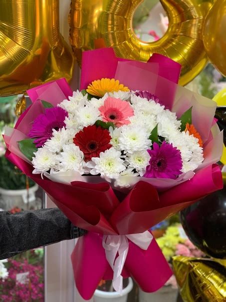 Шары и букет для именинницы Яны勺勺勺 С 18-летием, пусть все загаданное ...