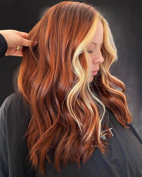 Trendy Money Piece Hair Ideas For Your Makeover Hair Adviser Tan Skin Blonde Hair Ginger