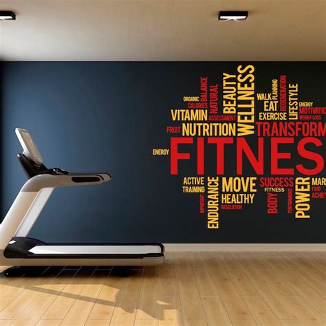 Gym Wall Decal Etsy