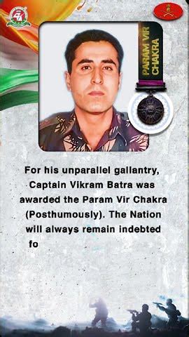 Capt Vikram Batra Pvc Shershah Of Kargil War Kargilvijaydiwas