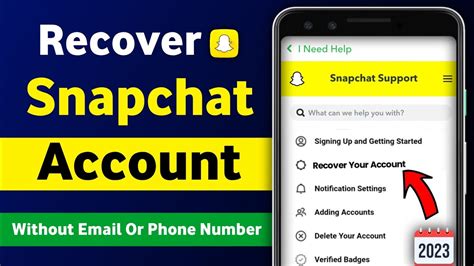 How To Recover Snapchat Account Without Phone Number Or Email