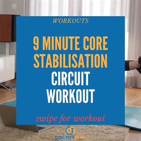 Minute Core Stabilisation Circuit Workout Doctorjeal