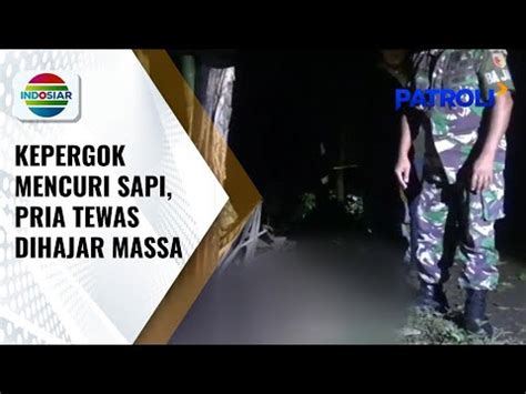 Pria Tewas Dihajar Massa Usai Kepergok Warga Mencuri Sapi Patroli