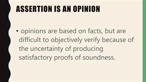 Assertions And Determining Textual Evidence Ppt