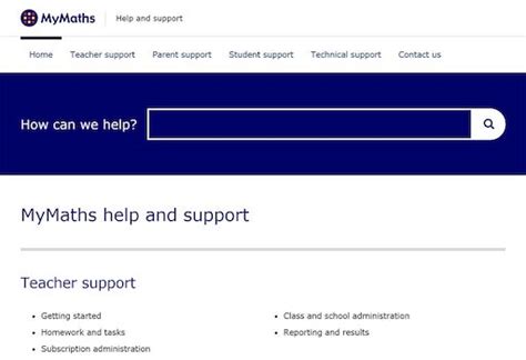 New Mymaths Support Site Mymaths