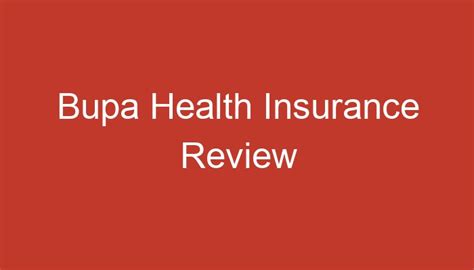 Bupa Health Insurance Review