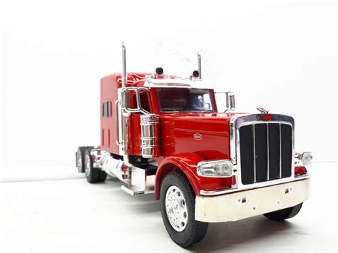 Tracto Peterbilt Rojo Trailer Escala New Ray Meses Sin Intereses