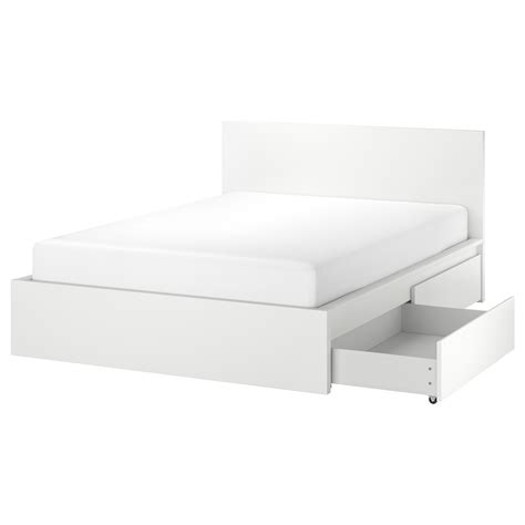 MALM каркас кровати+2 кроватных ящика белый/Luröy | IKEA Eesti