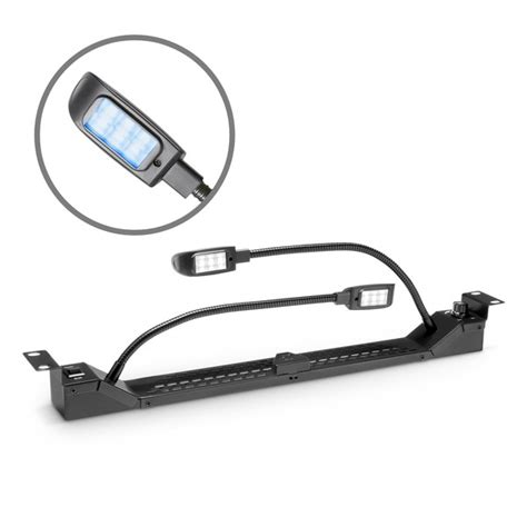 Adam Hall Dual Gooseneck Led Rack Light With Dimmer Gear Music