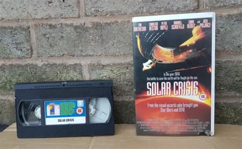 SOLAR CRISIS VHS Ex Rental Big Box Tim Matheson Charlton Heston