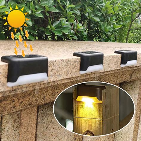 L Mpara Led Solar De Pared Para Escaleras Luz Nocturna Impermeable Ip