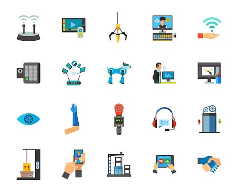 Free Vector | Internet of things icon set