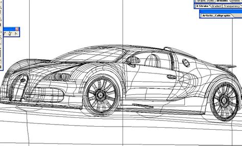 Bugatti outline by enikOne on DeviantArt