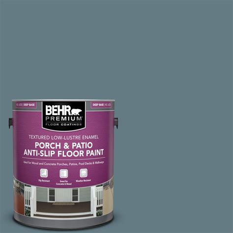 Behr Premium Gal F Smokey Blue Textured Low Lustre Enamel